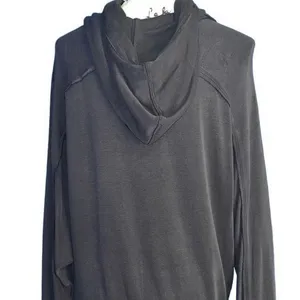 FP Movement Free People Charcoal‎ Gray Oversized Exposed Seam Pullover Hoodie S thumbnail 2