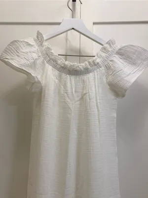 Zara White Off-Shoulder Maxi Dress thumbnail 4