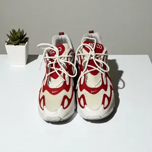 Nike‎ Air Max 200 AQ2568-100 White Red Men's Athletic Shoes Size 13 thumbnail 3