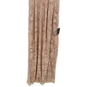 NWT Lulus Lace Up Back Lace‎ Maxi Dress Deep V Neck High Slit Blush Pink Size XS thumbnail 12