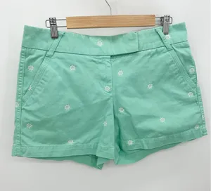 J.Crew Factory Womens Green Chino Sailor Shorts Embroidered Ship Wheel Size 10‎ thumbnail 1