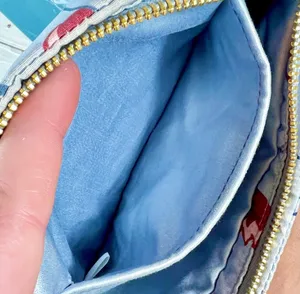Miu Miu Baby Blue Silk Lined Clutch/Cosmetic Bag thumbnail 9