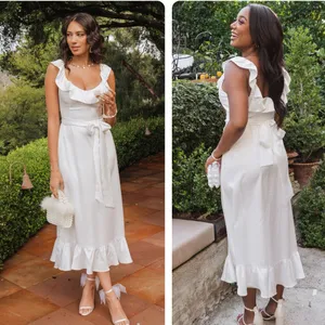 SHOW ME YOUR MUMU Alexis Satin Midi Dress‎ thumbnail 2