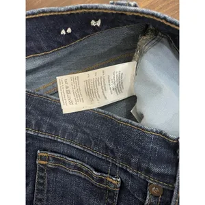 Madewell Jeans Womens 28T Blue 9" Highrise Skinny Raw Hem Button Fly Fade thumbnail 6