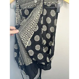 Free People Intimately Bodysuit Womens XS Black Printed Tassel OB1469393 Boho thumbnail 7