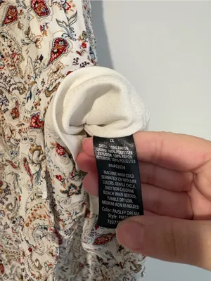 Moda floral Paisley Maxi Skirt cream size 2X thumbnail 4