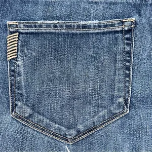 Paige Denim Women’s Size 24 Medium Blue Wash Jimmy Jimmy Cut Off Jean Shorts thumbnail 3