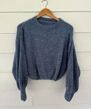 Oversized sweater Blue thumbnail 1