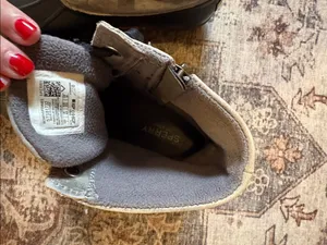 Sperry  Black Rubber Duck Boots with Gray Suede Upper thumbnail 8