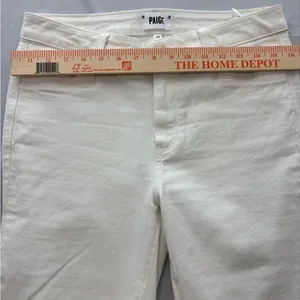 Paige‎ Hoxton Ankle High Rise Skinny Jeans Light Ecru Off White Size 29 thumbnail 5