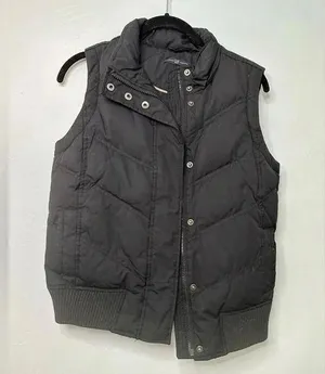 Gap Down Puffer Vest Women's Size XS Black Y2K Warm Ski thumbnail 1
