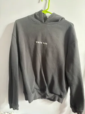 White Fox Hoodie Boutique Grey thumbnail 1