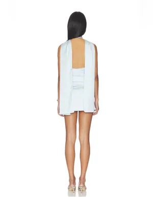 More To Come Demetria Mini Dress in Blue Floral thumbnail 2