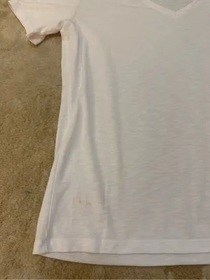 Theory White V-Neck Short Sleeve Tee Size Medium Modal Cotton Blend thumbnail 7