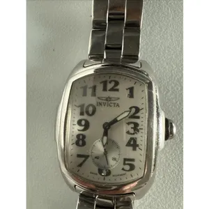 Invicta Lupah Model 2853, Stainless Steel, Works,‎ Need New Battery thumbnail 2