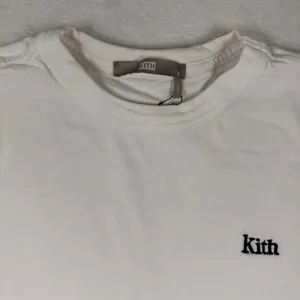 Kith Womens Embroidered Logo Cotton Crew‎ Neck T-Shirt White KHW3265 Size S thumbnail 3