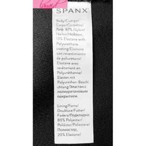 Spanx Faux Leather Pencil Skirt Very Black High-Waist Shiny Stretchy Edgy Midi thumbnail 10