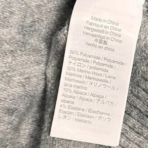 J.Crew Wool Blend Ribbed Turtleneck Sweater Merino Alpaca Gray Sz M thumbnail 5