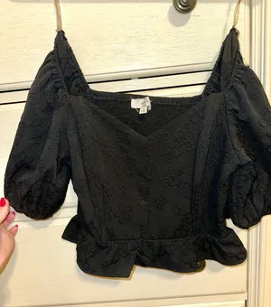 Entro Women's Black Blouse Boutique Top thumbnail 1