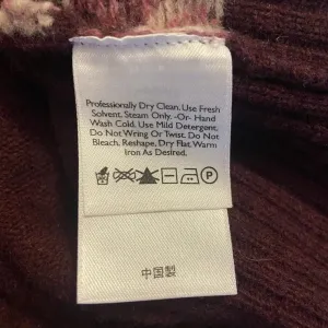 Eddie‎ Bauer Women's Wool Sweater Burgundy Fair Isle Nordic Size M Y2K Preppy thumbnail 7