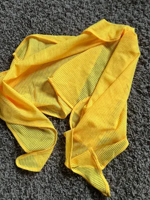 Yellow mesh wrap sarong #beach thumbnail 2