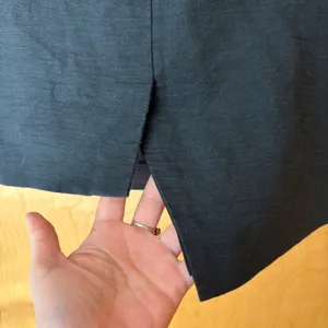 Marissa Webb Skort Women Size 8 Black Cotton Linen Asymmetrical Mini Skirt‎ thumbnail 2