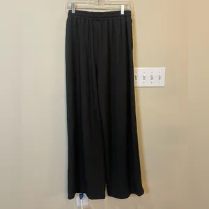 Cider 2 Piece Loungewear Wide Leg Ribbed Pants Short Sleeve‎ Bodysuit thumbnail 5