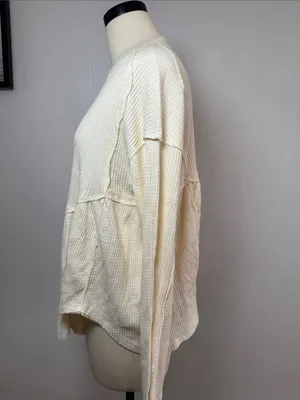 NWOT We the free oh my babydoll thermal top size XS thumbnail 3