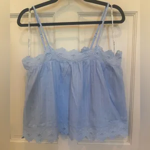 Dance & Marvel Sky Blue Camisole with Lace thumbnail 3