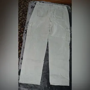 American Eagle Cargo Stretch Straight Pant in Green Size 14 Regular thumbnail 13