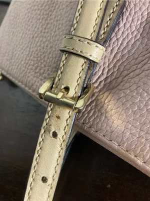 Michael Kors pebbled leather Women's Blush Pink Tote Bag with Tan Straps thumbnail 12