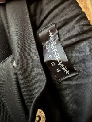 Maniere De Voir Black Reflective Cargo Jogger Pants Size 6 Y2K Techwear thumbnail 3
