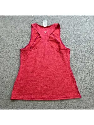 Gymshark Women’s Small Red Marl Racerback Workout Training Tank Top thumbnail 2