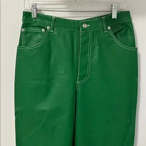 We The Free The It Factor Vegan Leather Pants Green thumbnail 4