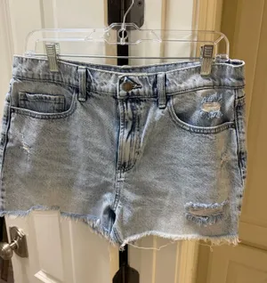 Altar’d State Distressed Denim Shorts thumbnail 1