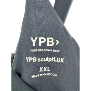 YPB Your Personal Best sculptLUX Black Ruched Cutout Tank Bodysuit Jumpsuit XXL‎ thumbnail 7