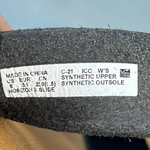 Reef Horizon X Slide Sandals Womens 6 Black Tan Crisscross Straps C-21 ICC thumbnail 2