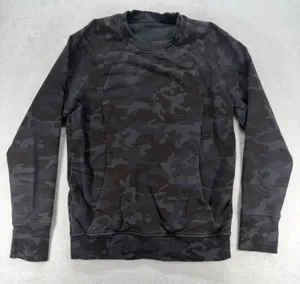 Lululemon Scuba Crew Incognito Camo Pullover Sweatshirt Athleisure Top Size 6‎ thumbnail 1