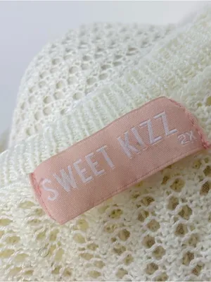 SWEET KIZZ Pointelle Crochet Cardigan thumbnail 5