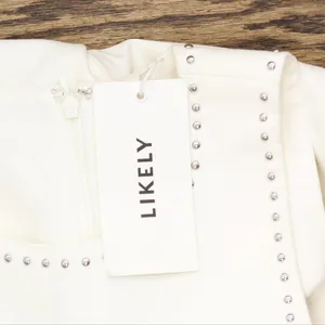 NWT Likely Womens Sleeveless Manhattan Bodycon Dress with Studs White 6 thumbnail 5