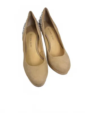 Gianni Bini Tan Suede Embellished High Heel Pumps Size 7.5M thumbnail 6