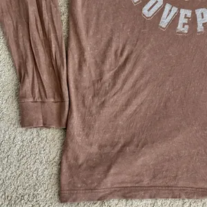 PINK Victoria's Secret Crest Logo Lounge Shirt Long Sleeve Medium Blush thumbnail 7