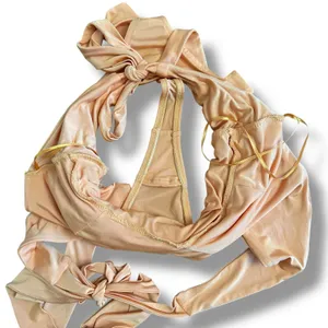 Out From Under Halter Bodysuit Peach Apricot Women’s Size M Urban Outfitters‎ thumbnail 7