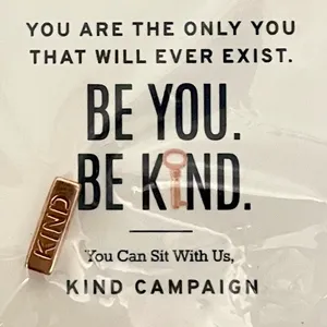 The Bar NWT Keep Collective Rose Gold KIND Bar Charm, Add the B Charm = B KIND Bracelet thumbnail 1