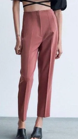 ZARA Pink Trousers thumbnail 1