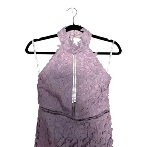Bardot Gemma Crochet Lace Midi Dress Orchid Purple Size 6 New with Tags thumbnail 4