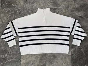 Mango Cropped Quarter Zip Sweatshirt Size Large thumbnail 1