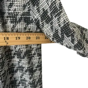 Mellow‎ Day Houndstooth Long Career Cardigan Sweater Interview Outfit Women thumbnail 6