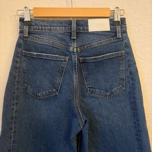 Pistola Eli Barrel Jeans 24 Augustus‎ Wash High Rise Arched Cropped Blue Denim thumbnail 6