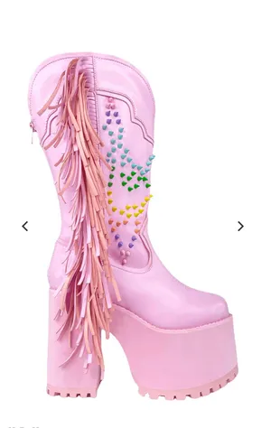 Pink Boots Size 9 thumbnail 1